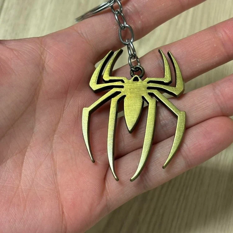 0307 - Bronze Spider Keychain - Image 3