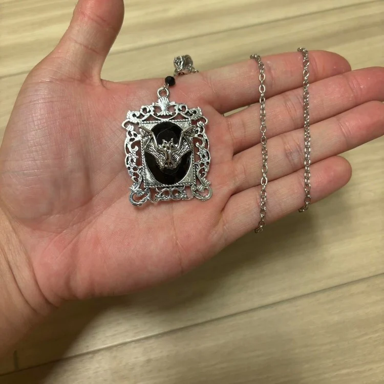 0401 - Dark Bat Pendant Necklace - Image 3