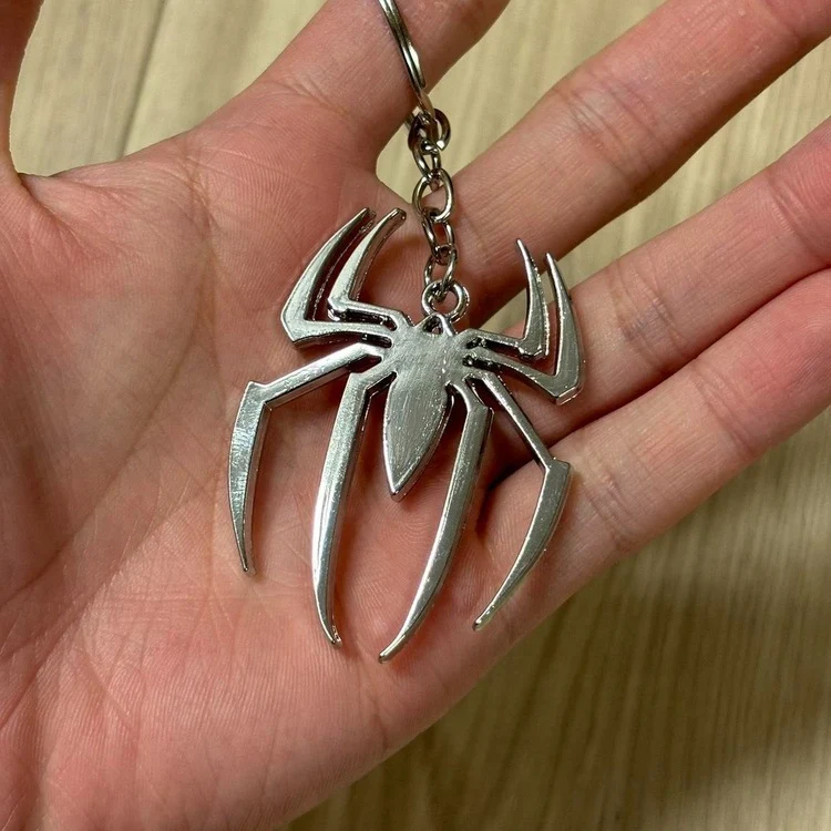 0484 - Silver Spider Keychain - Image 3