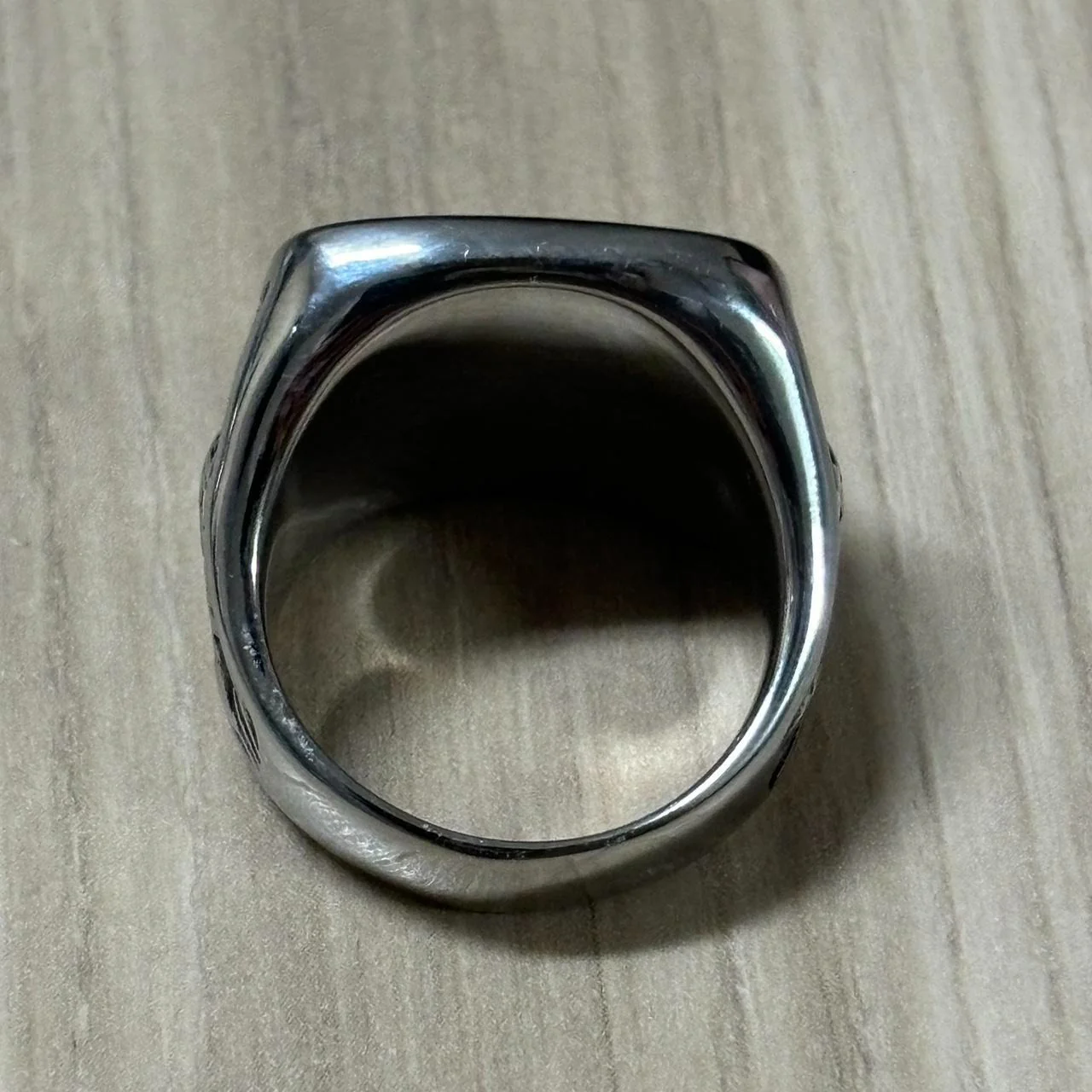 0488 - Grim Reaper Skull Signet Ring - Image 3