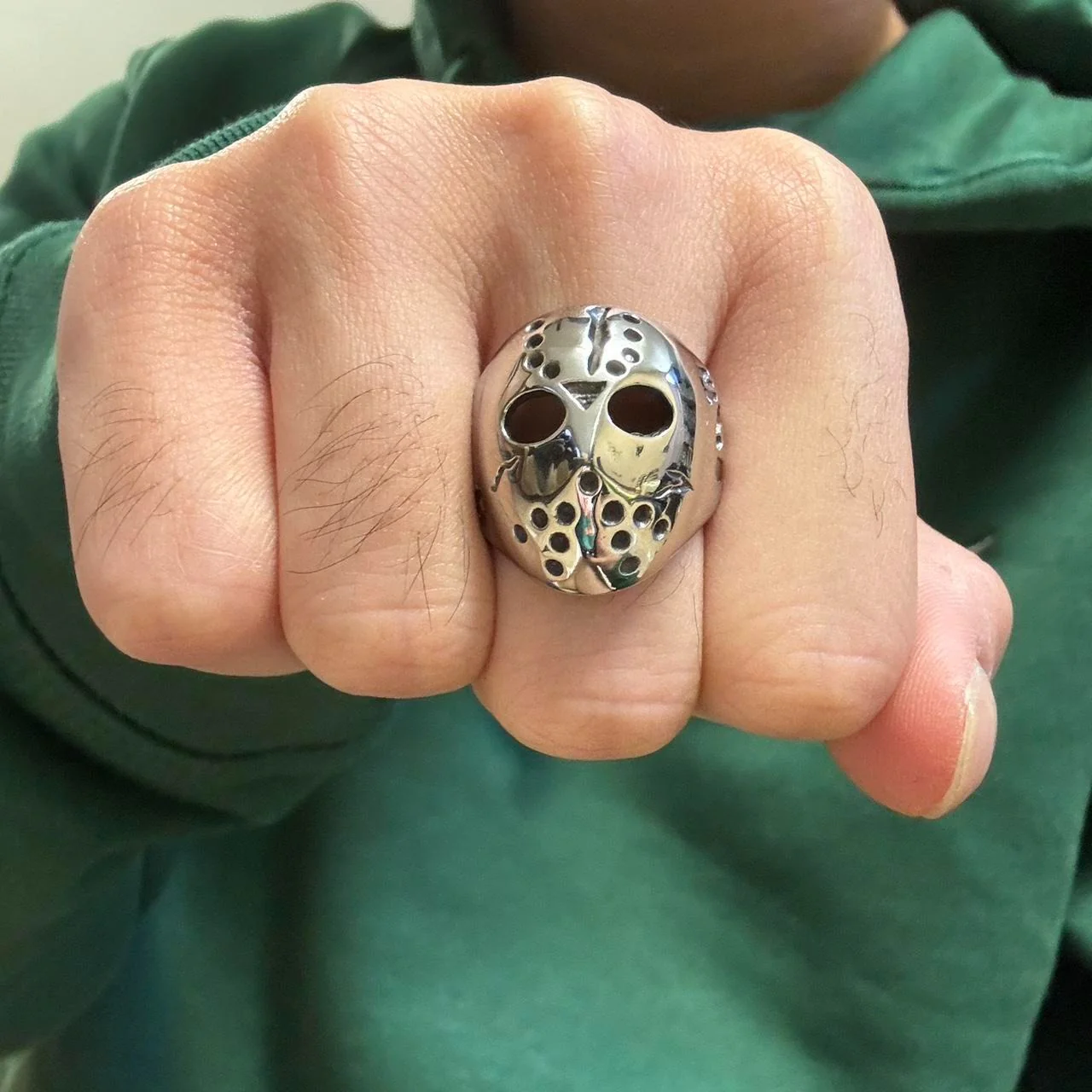 0501 - Jason Hockey Mask Ring - Image 7