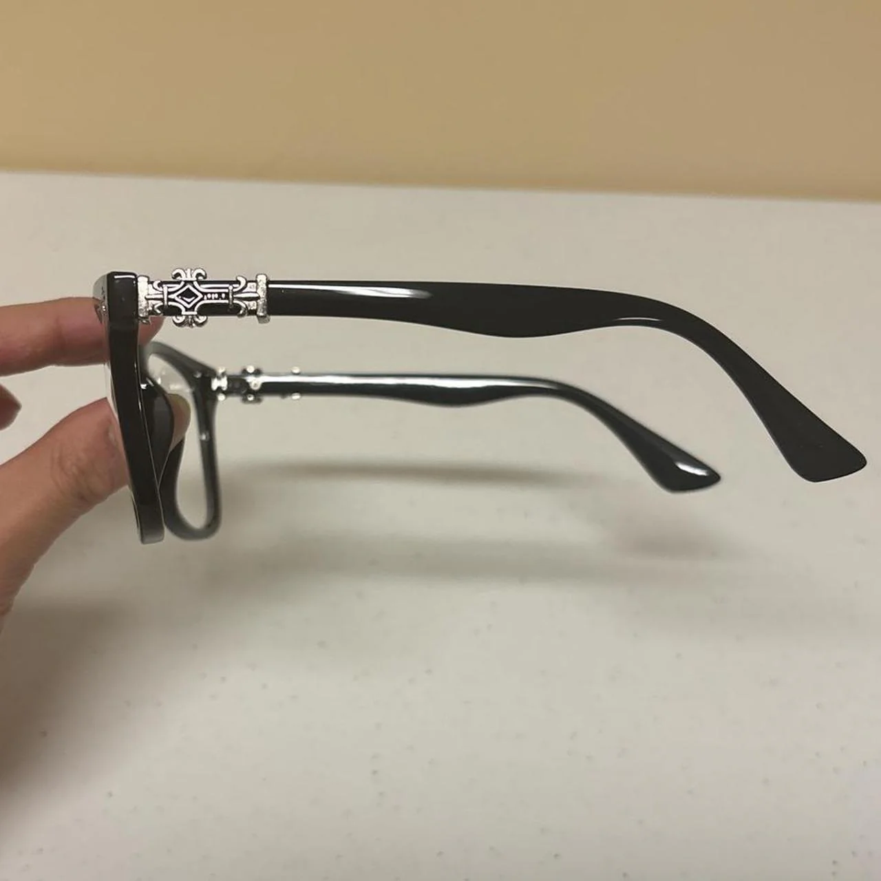 Gothic Cross Frame Glasses - Image 3
