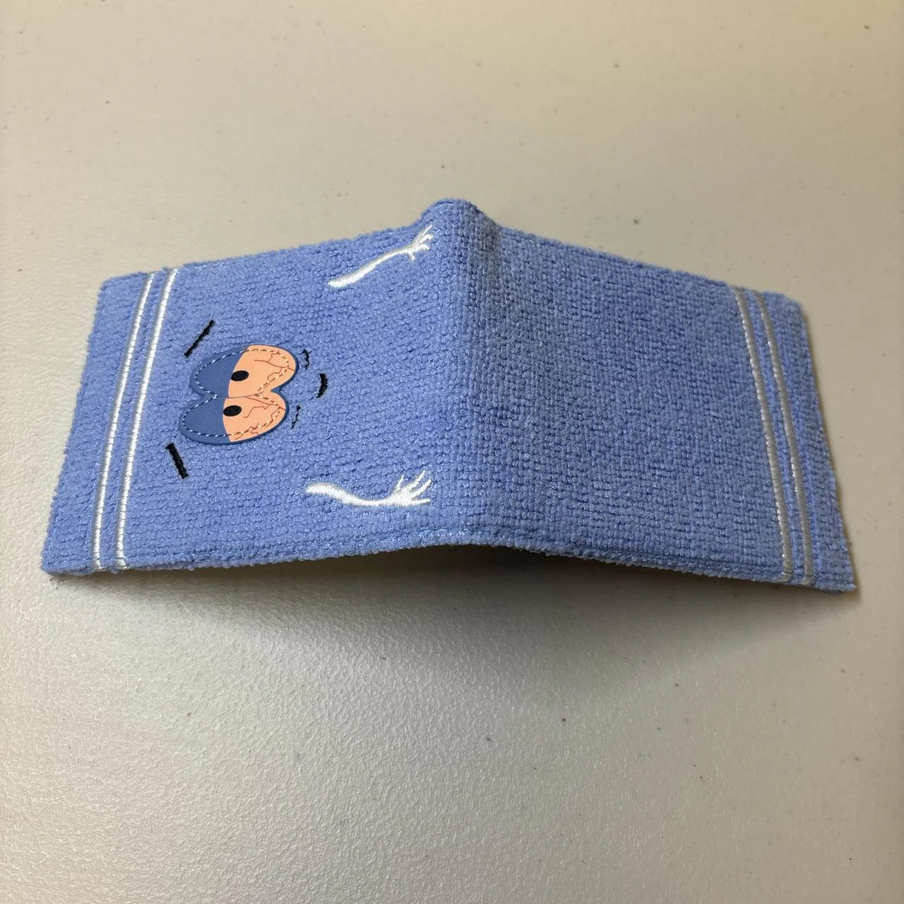0608 - High Eyes Blue Yarn Wallet - Image 6
