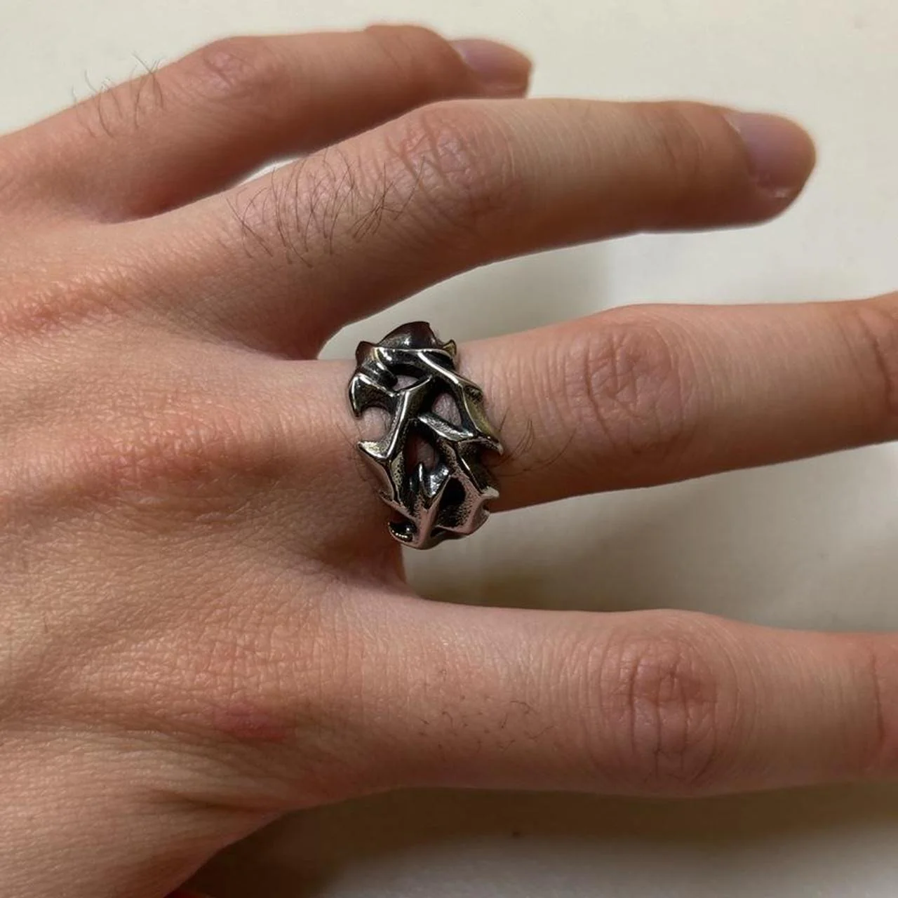 0628 - Rose Thorn Barbed Ring - Image 5