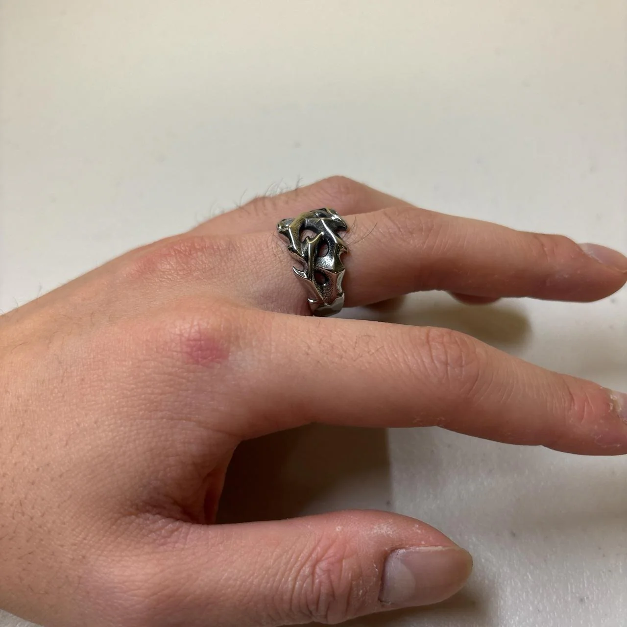 0628 - Rose Thorn Barbed Ring - Image 7