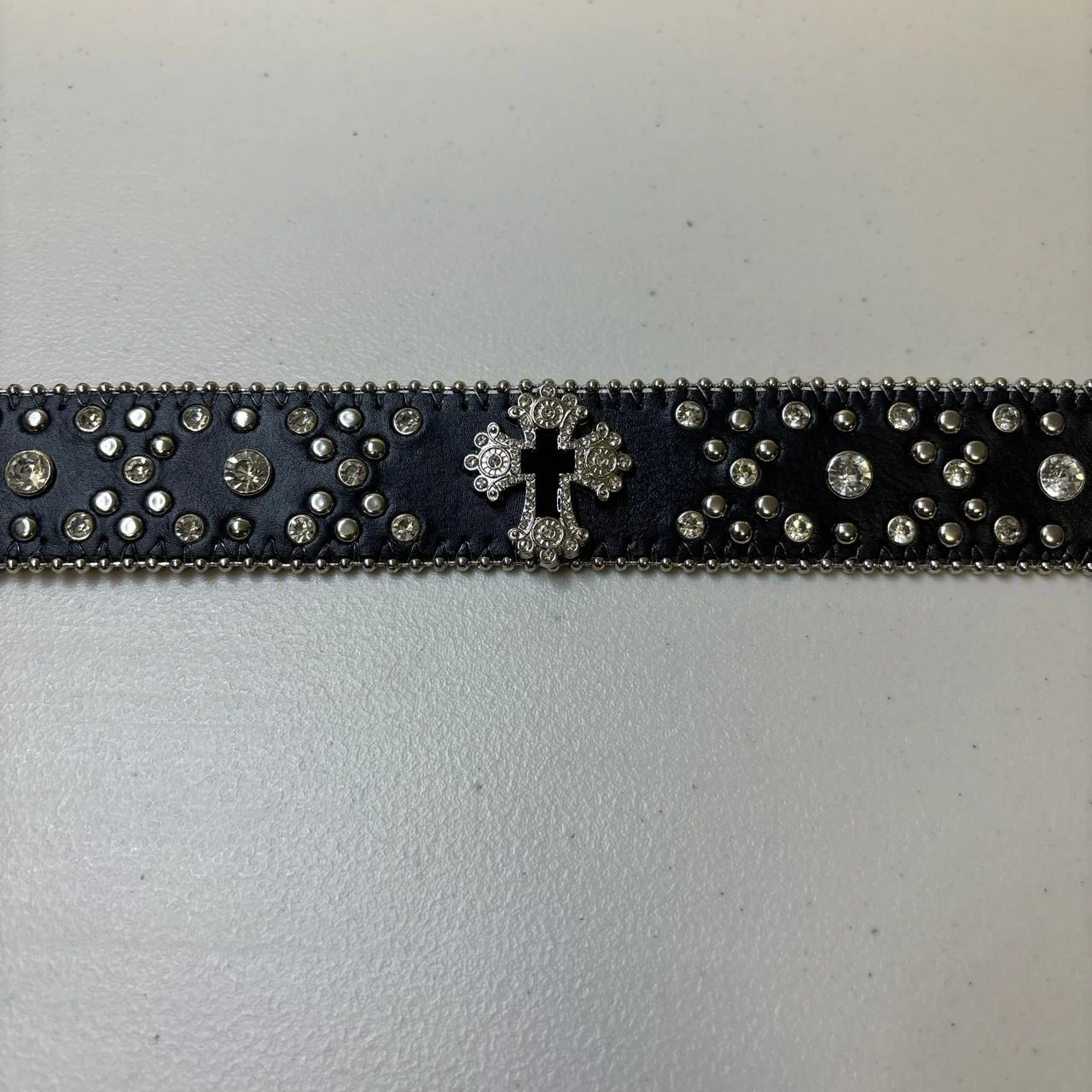 0631 - Black Cross Rhinestone Belt V2 - Image 6