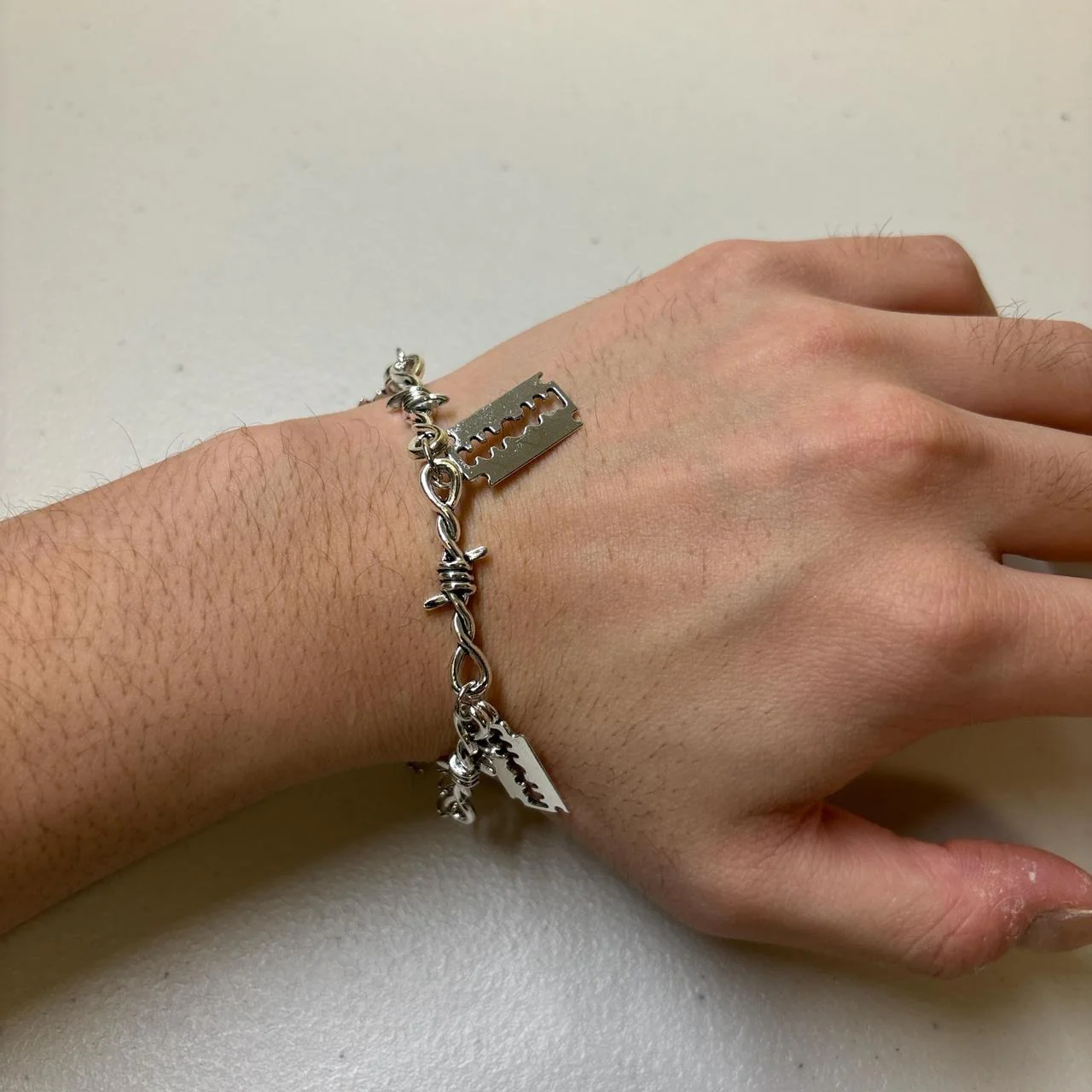 0676 - Razor Barbed Wire Bracelet V2 - Image 2