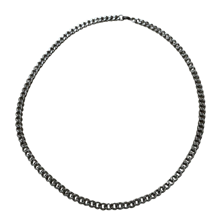 0274 - 7mm Stainless Steel Cuban Chain