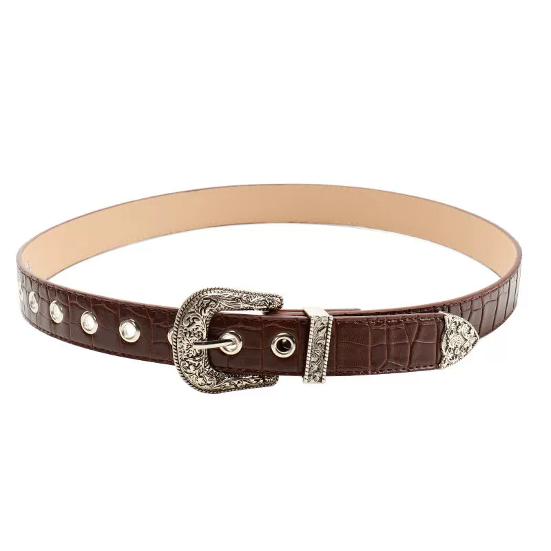 Crocodile Western Buckle Belt - Image 6