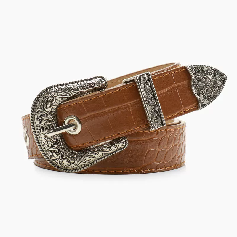 Crocodile Western Buckle Belt - Image 7