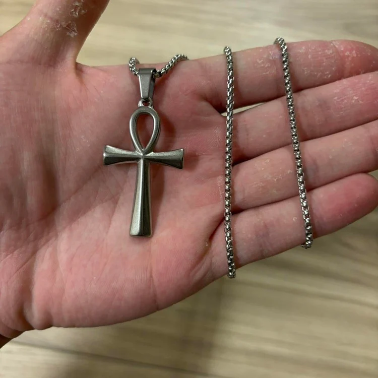 0298 - Egyptian Ankh Cross Necklace - Image 4