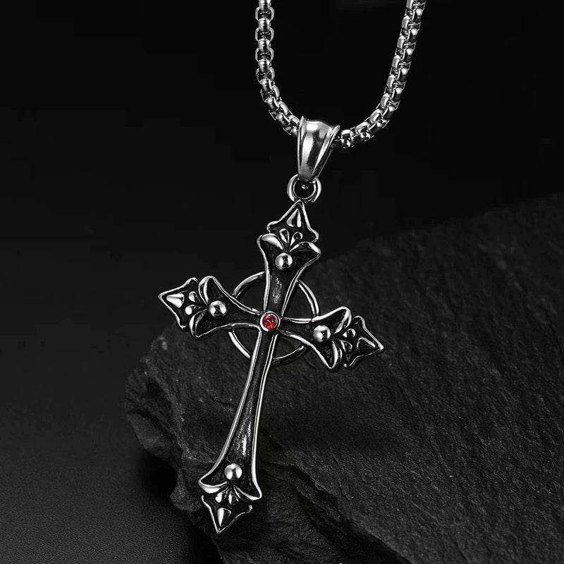 Blood Oath Cross Pendant (Stainless) - Image 2