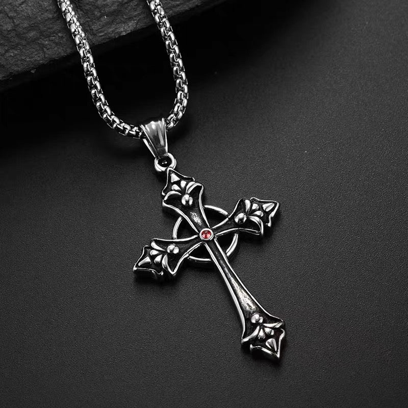 Blood Oath Cross Pendant (Stainless) - Image 3