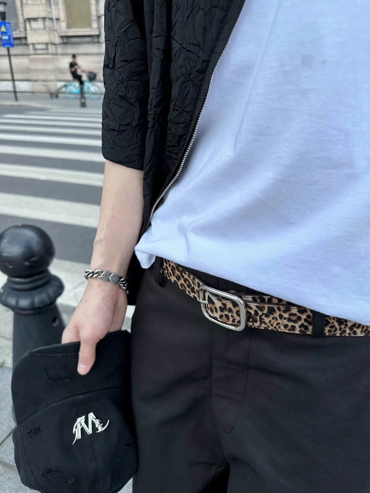 Cheetah Square Buckle Belt - Image 7