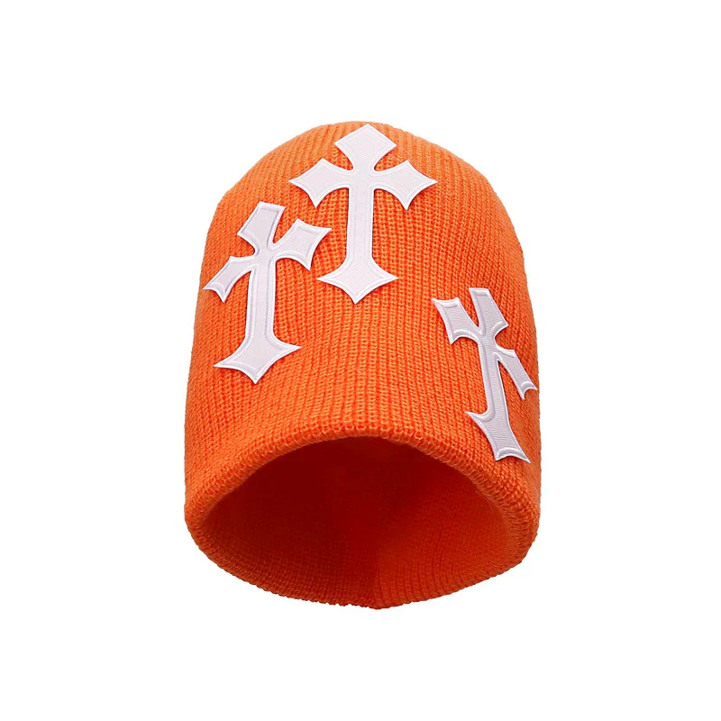 Cross Patch Knitted Beanie - Image 4
