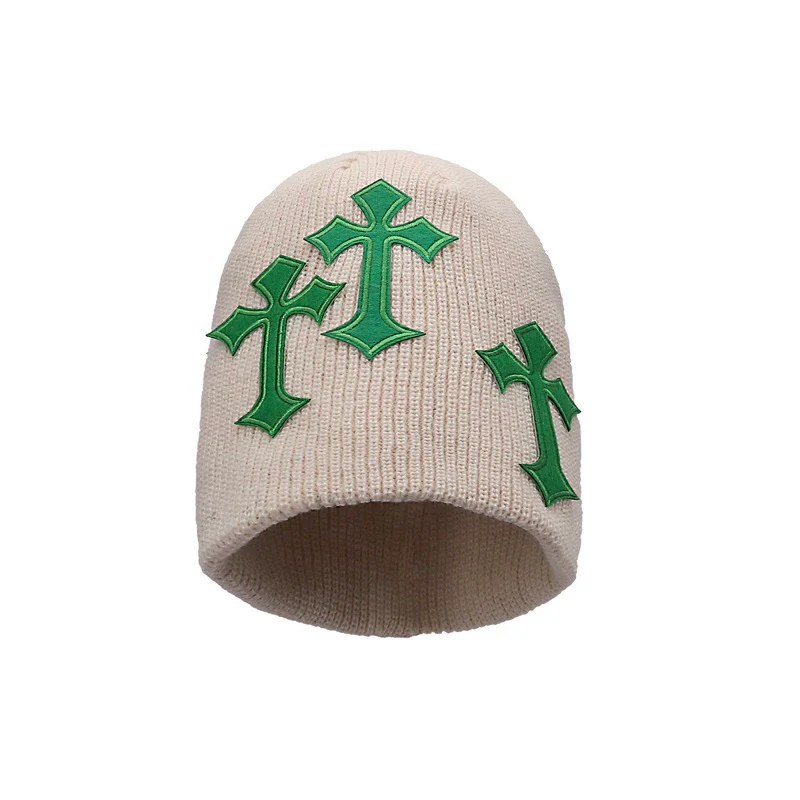 Cross Patch Knitted Beanie - Image 5