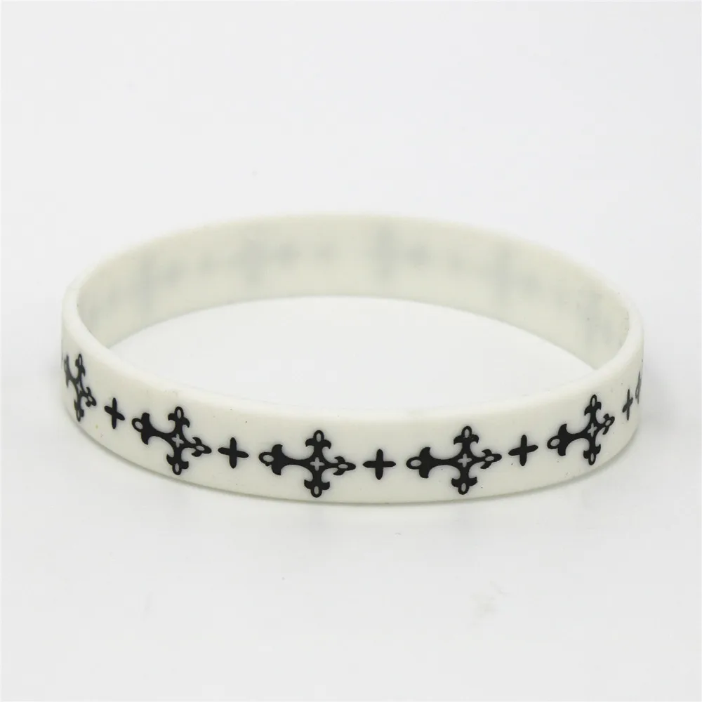 Cross Silicone Rubber Bracelet - Image 6
