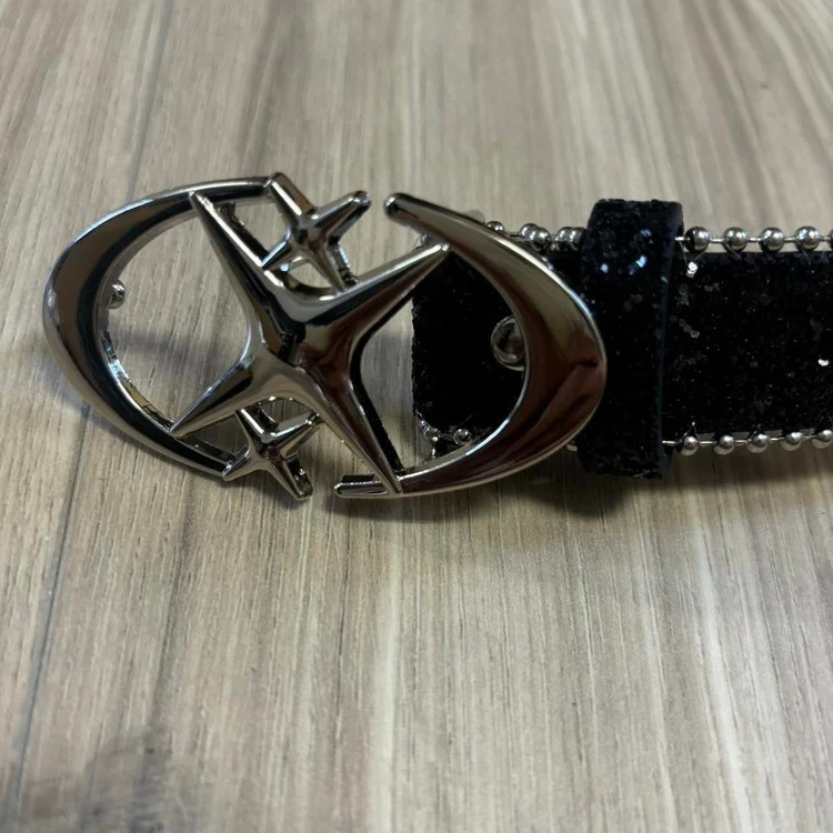 0057 - Triple Star Rhinestone Belt - Image 2