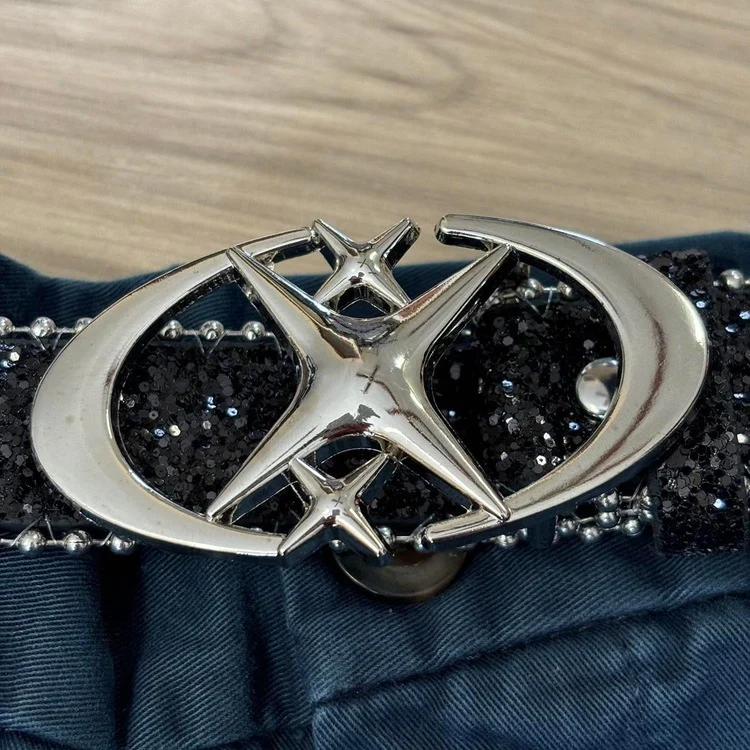 0057 - Triple Star Rhinestone Belt - Image 4