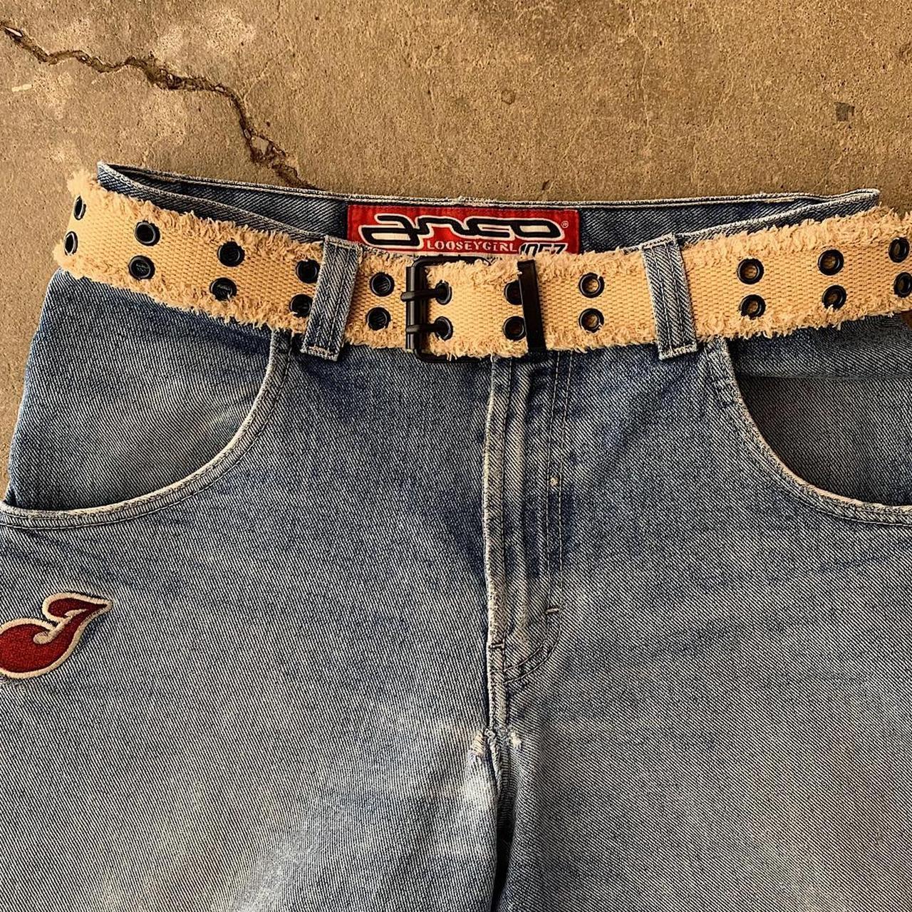 Distressed Grommet Belt (tan) - Image 4