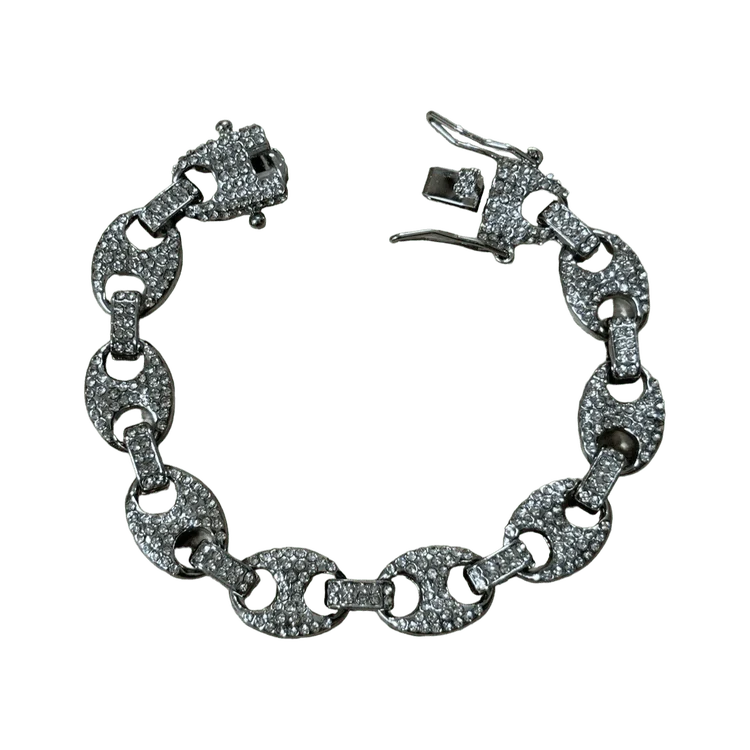 0194 - Sparkling Mariner Link Bracelet (Silver)