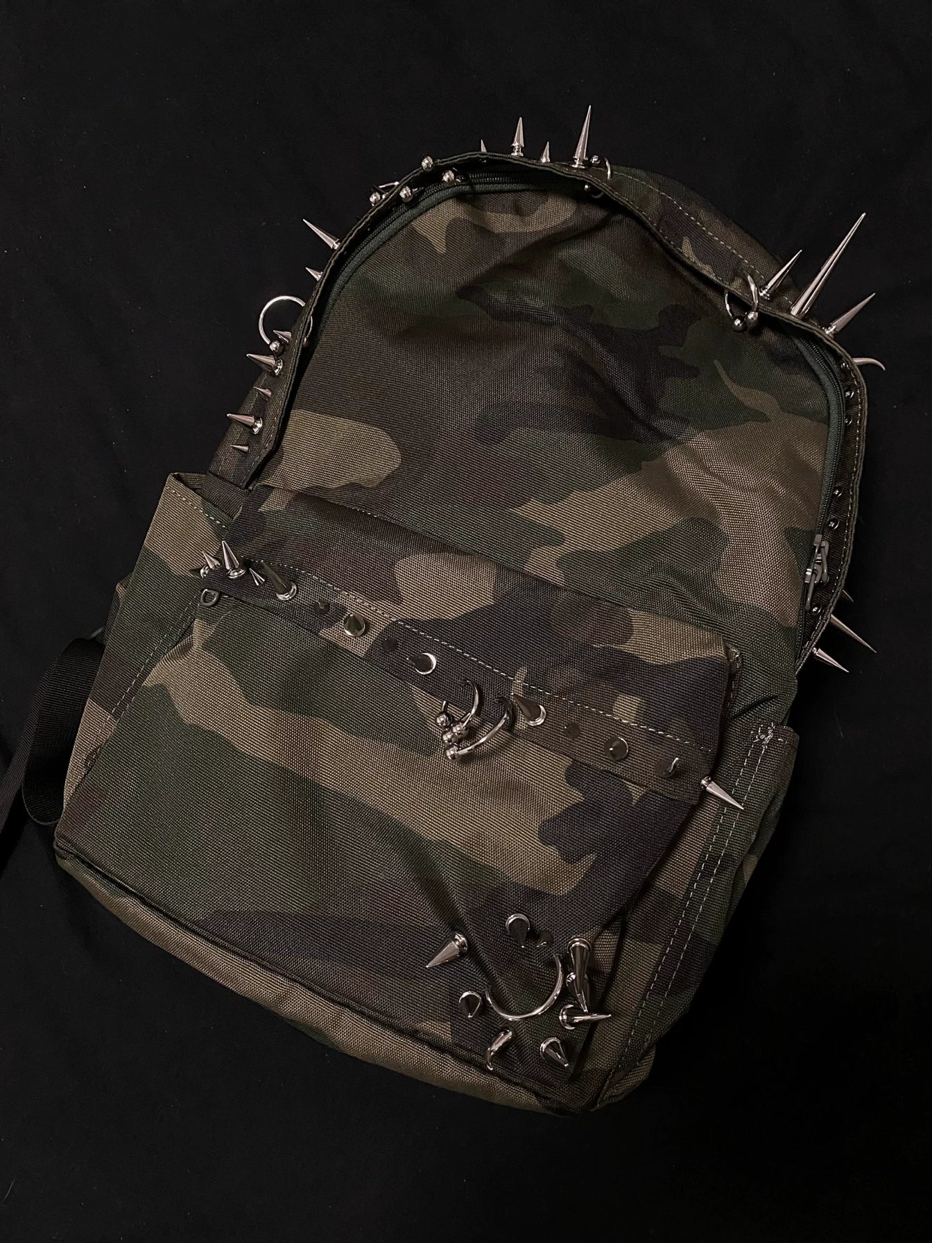 Pierced Camo Backpack - Image 2