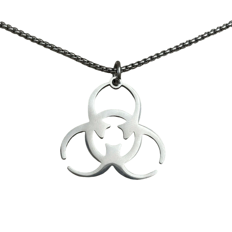 0359 - Steel Biohazard Necklace