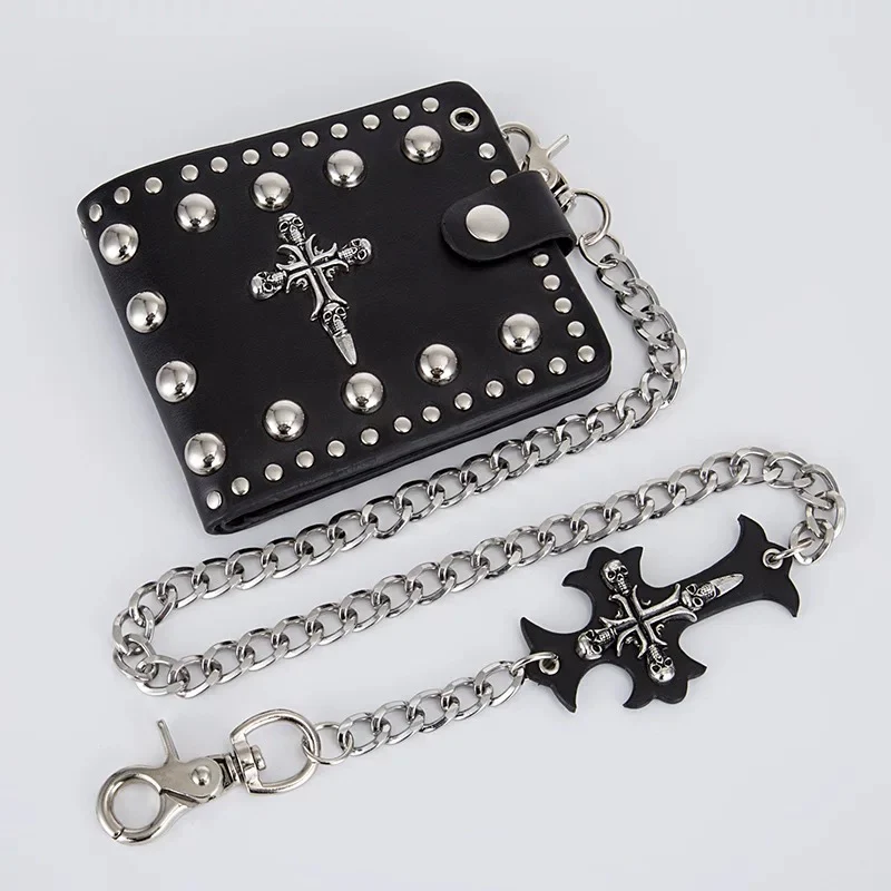 Studded Cross Skull Wallet - Image 4