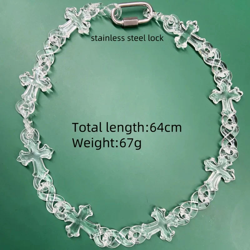 Translucent Resin Cross Chain - Image 4