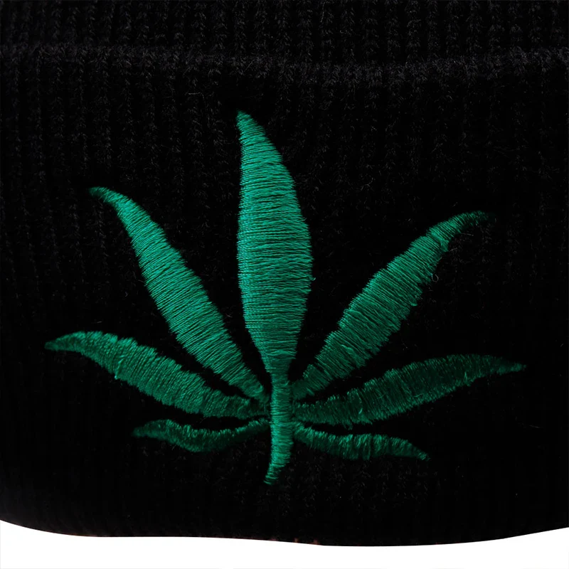 Weed Knitted Beanie - Image 4