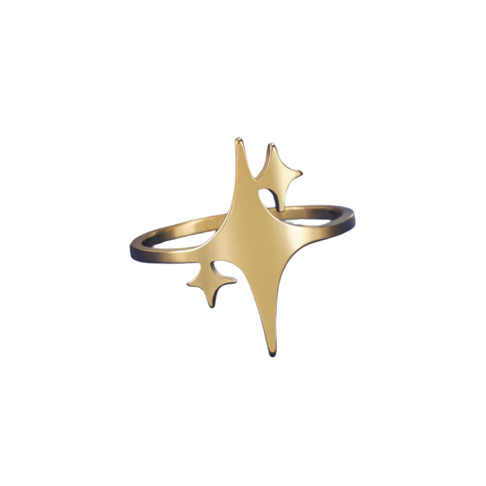 Y2K Triple Star Ring - Image 2
