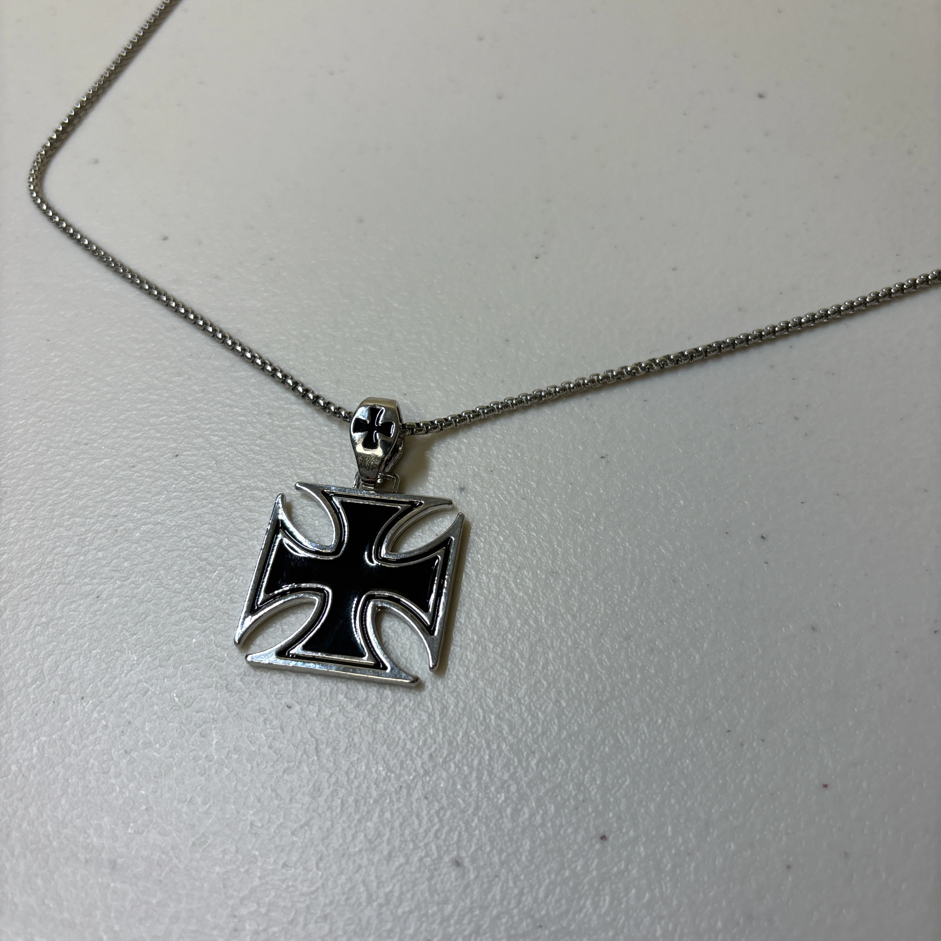 0171 - Black Cross Necklace - Image 6