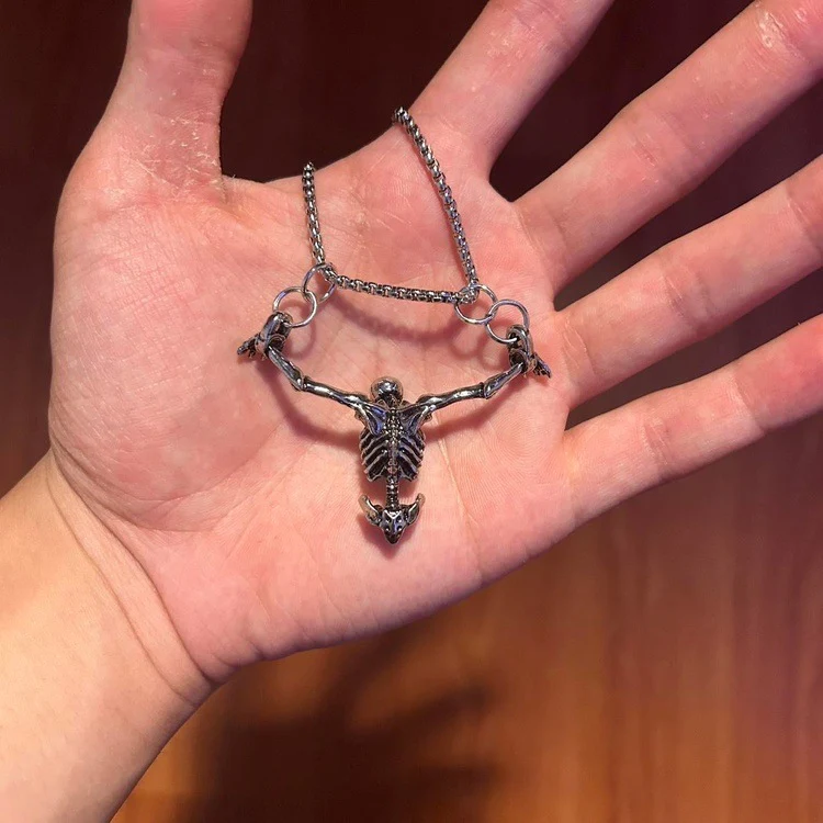 0178 - Hanging Skeleton Necklace - Image 2