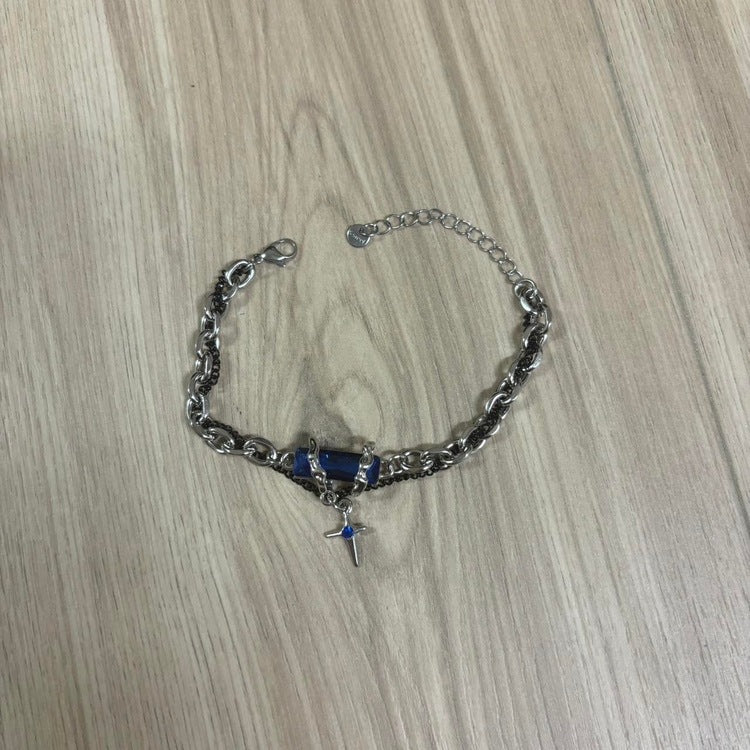 0163 - Blue Crystal Bracelet - Image 2